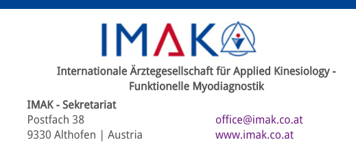 IMAK - Internationale Ärztegesellschaft für Applied Kinesiology - Funktionelle Myodiagnostik